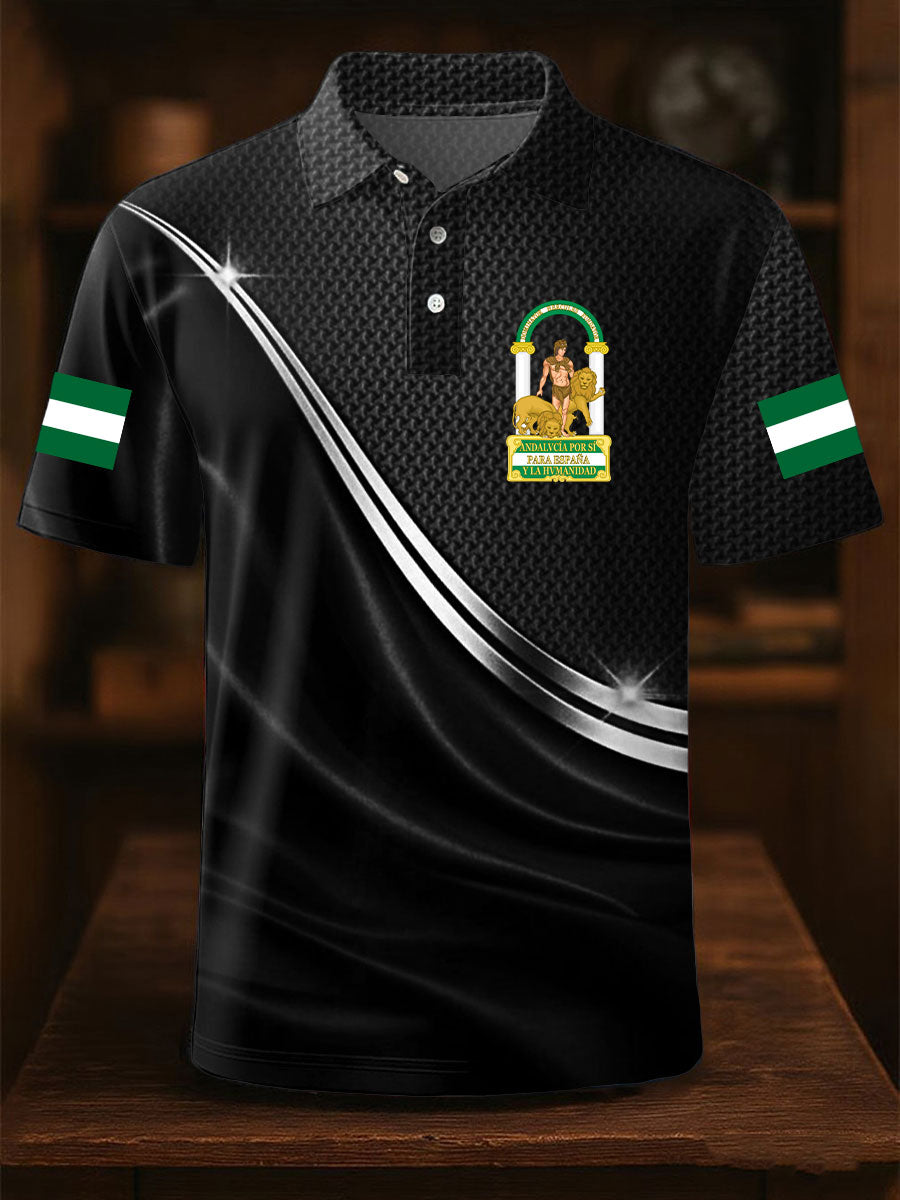 Tops Casual de Hombre España Andalucía Orgulloso Impreso
