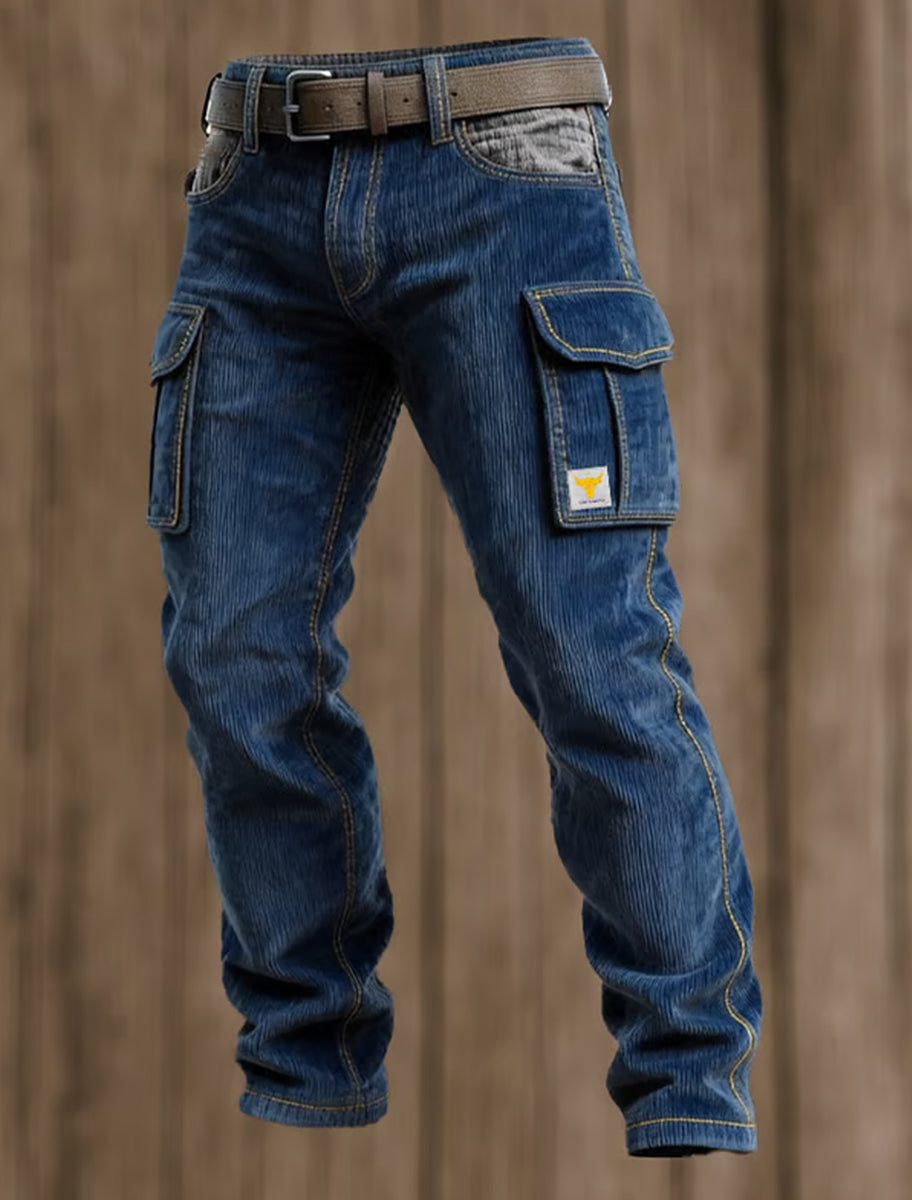 Pantalones casuales del trabajo del estilo del negocio retro de los hombres