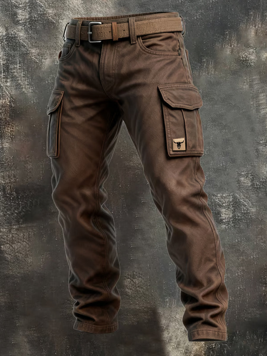 Pantalones casuales del trabajo del estilo del negocio retro de los hombres