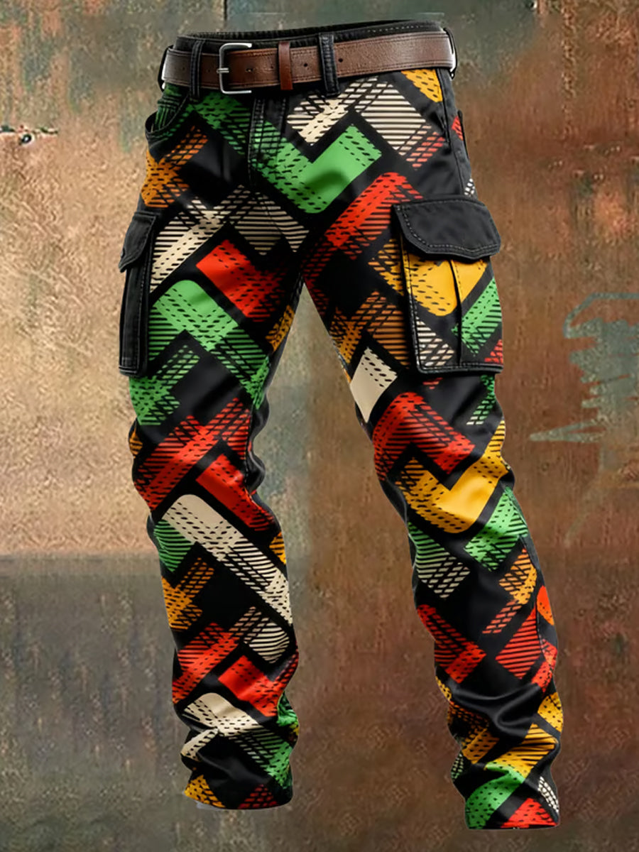 Pantalones casuales del trabajo del estilo del negocio retro de los hombres