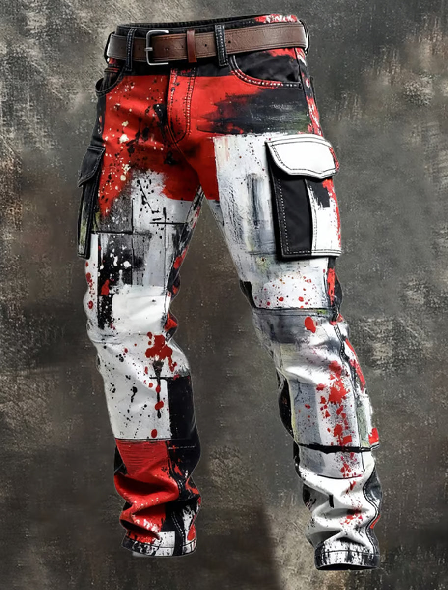 Pantalones casuales del trabajo del estilo del negocio retro de los hombres