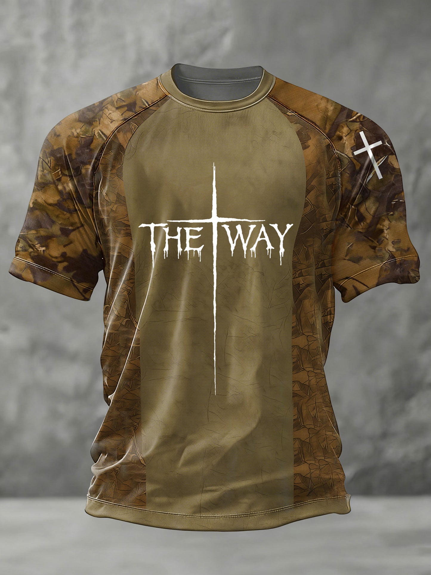The Way Cross Camouflage Camiseta de manga corta para hombre
