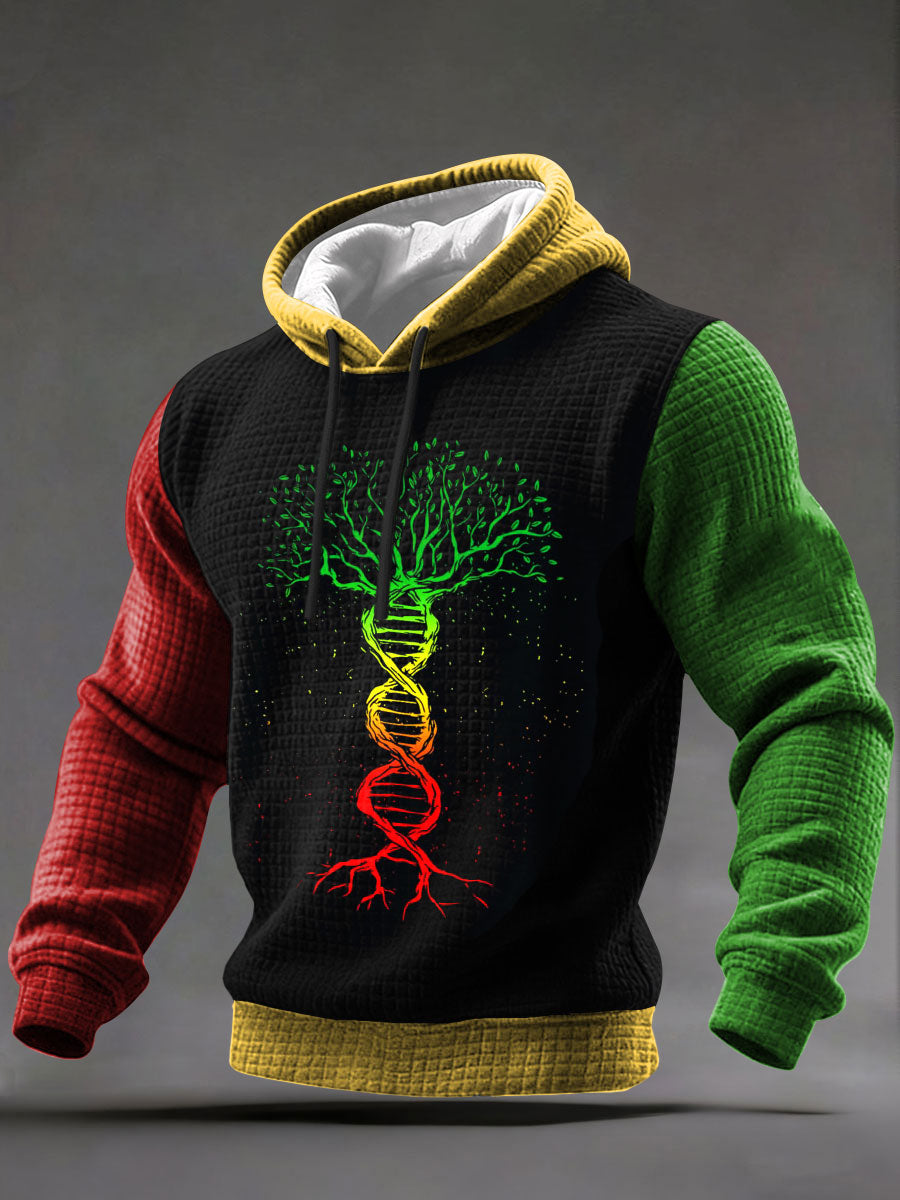 Hombres Reggae Waffle Knit Hoodie