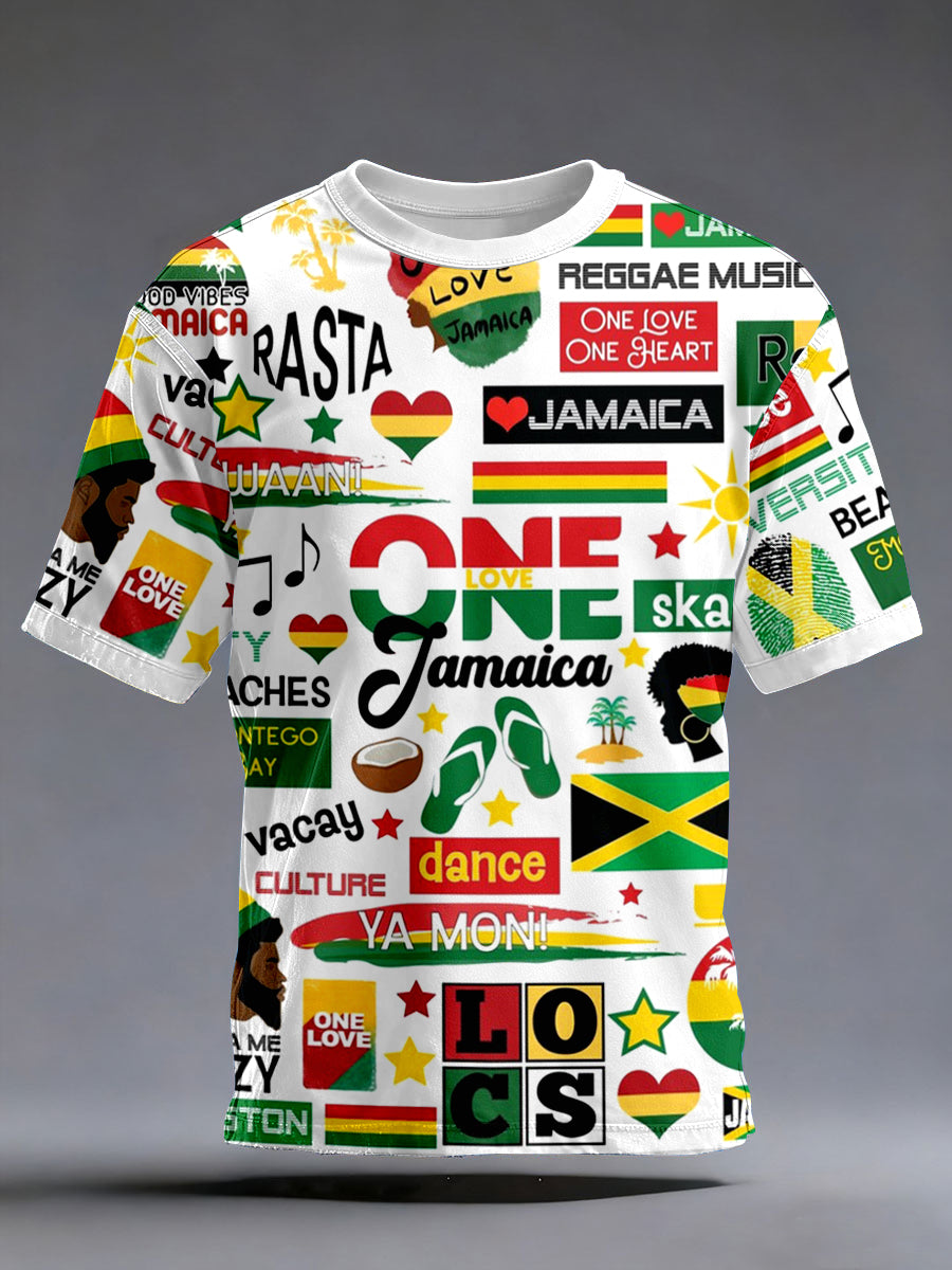 Camiseta inspirada música del reggae de los hombres