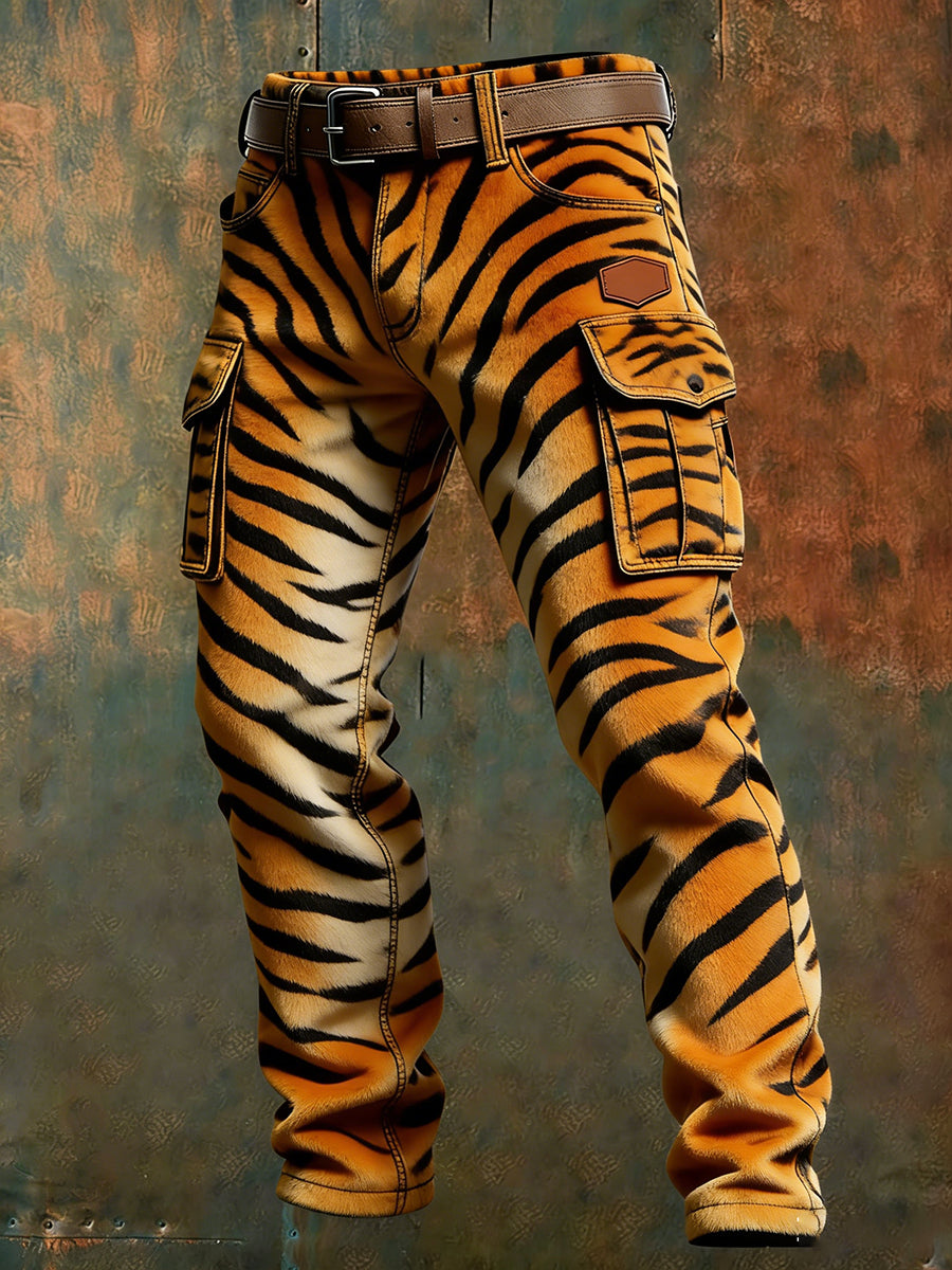 Pantalones casuales del trabajo del estilo del negocio retro de los hombres