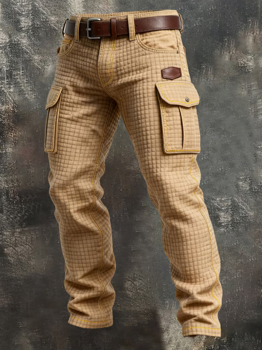 Pantalones casuales del trabajo del estilo del negocio retro de los hombres