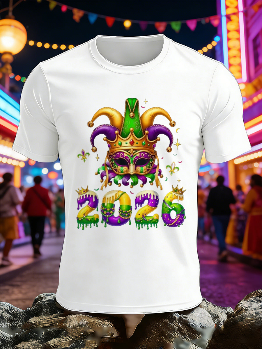 Camiseta con estampado de carnaval Nice francés para hombre