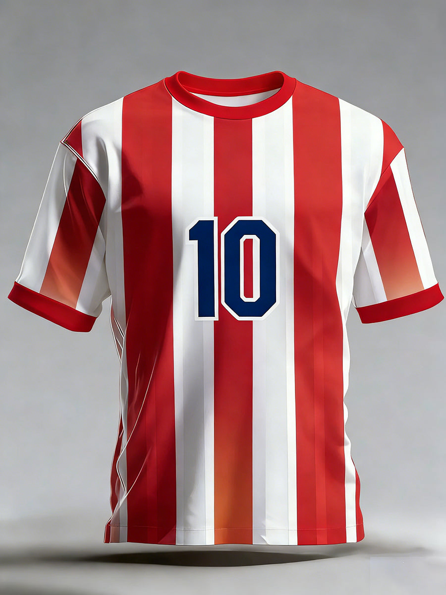 Top casual retro del equipo de fútbol del Atlético de Madrid para hombre