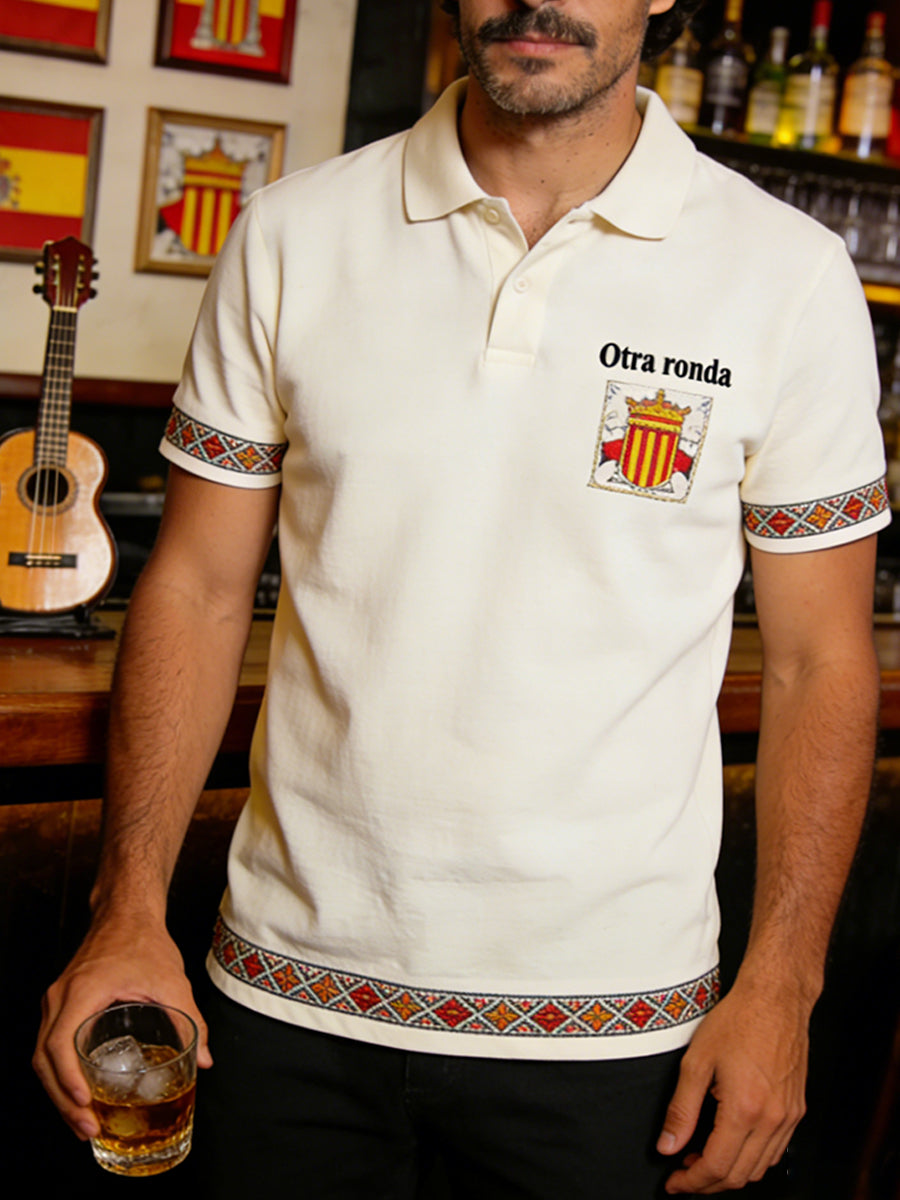 Camisa deportiva española vintage para hombre