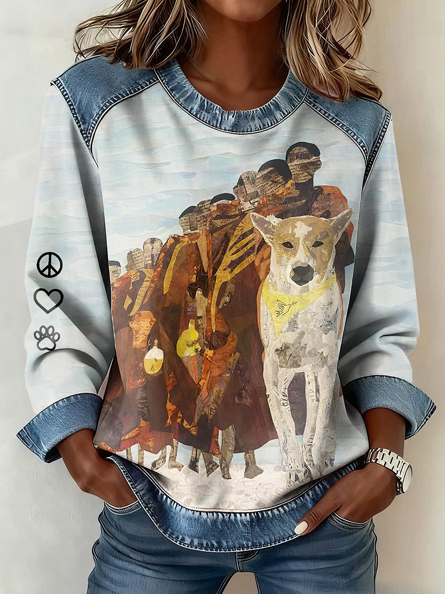 Top de mujer Walk For Peace Patchwork