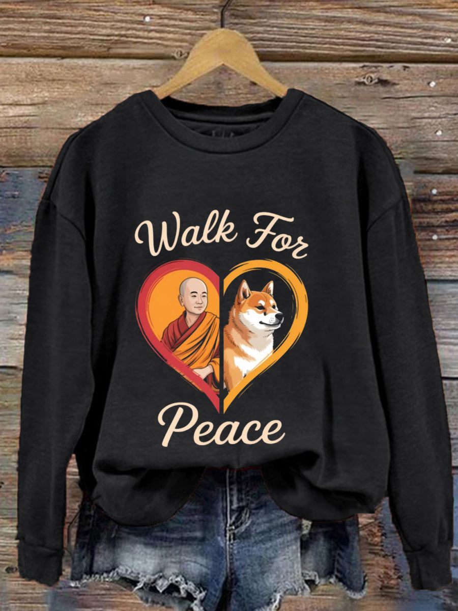 Sudadera Walk For Peace para mujer