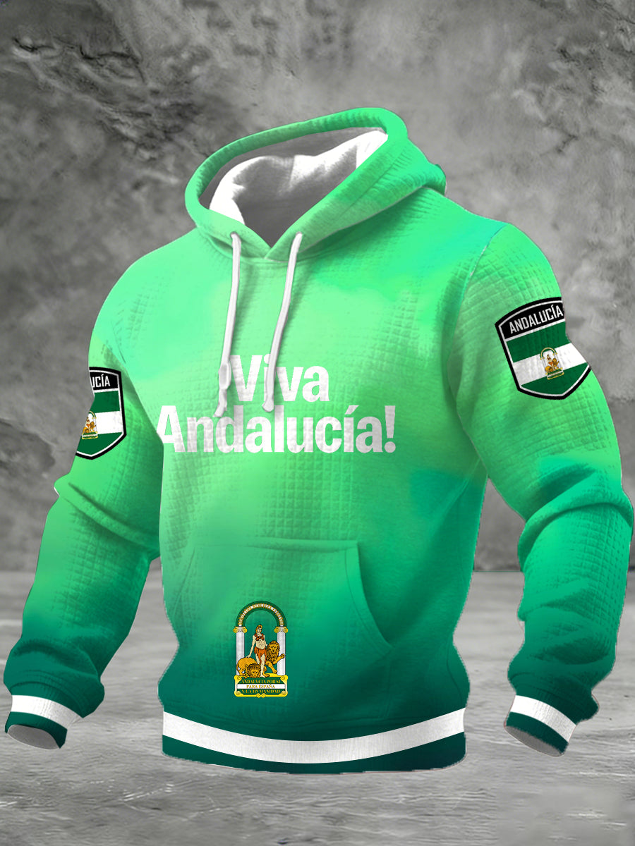Sudadera con estampado de inspiración andaluza para hombre