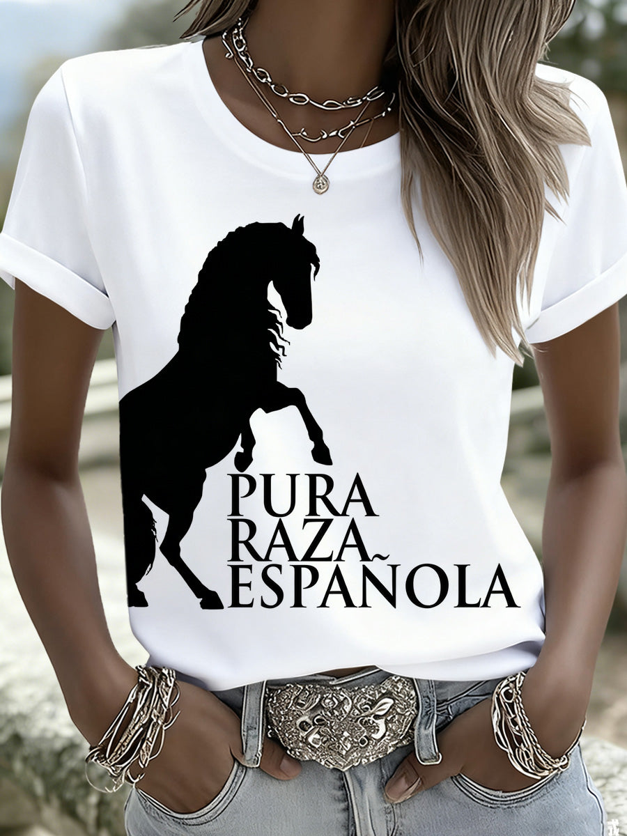 Camiseta de mujer con estampado andaluz