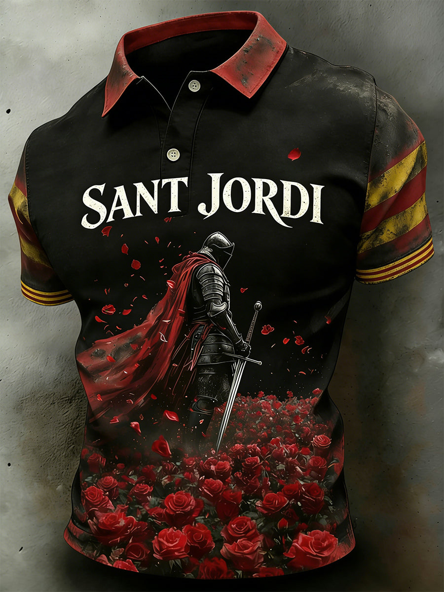 Polo de hombre con estampado Sant Jordi Element