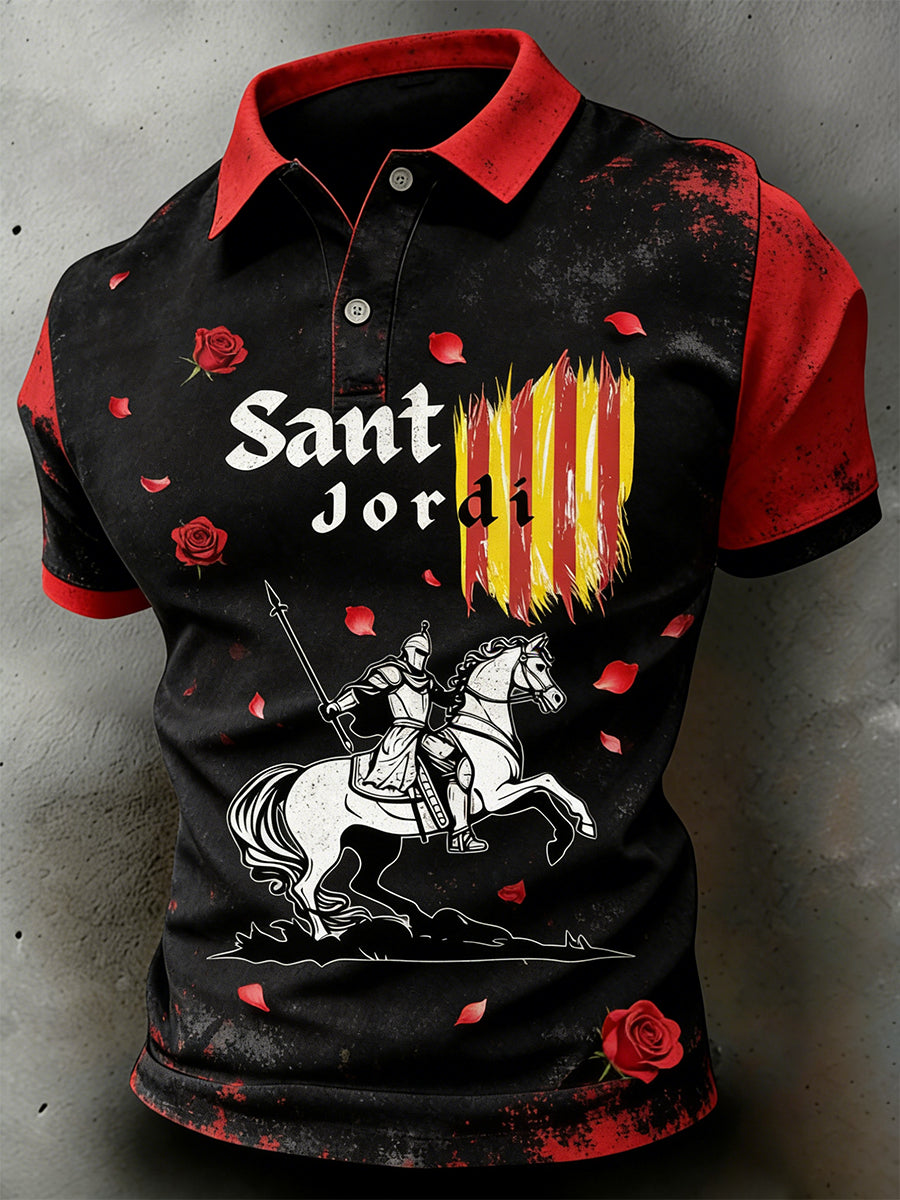 Polo de hombre con estampado Sant Jordi Element