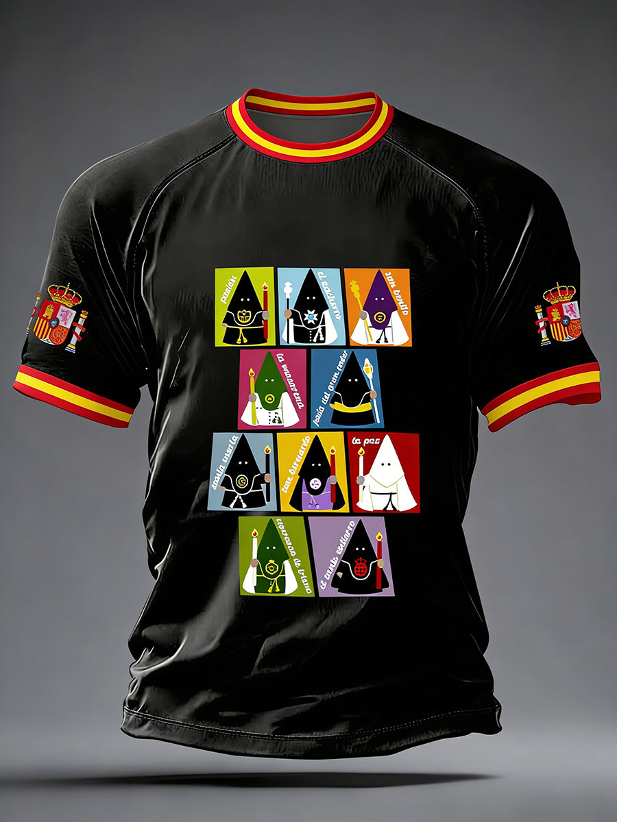 Camiseta de manga corta de Semana Santa de España para hombre