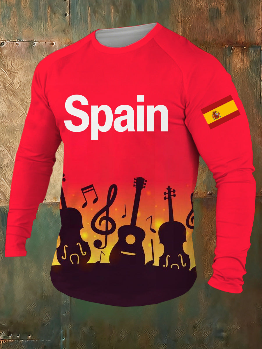 Camiseta estampada conmemorativa de la Semana Santa española para hombre