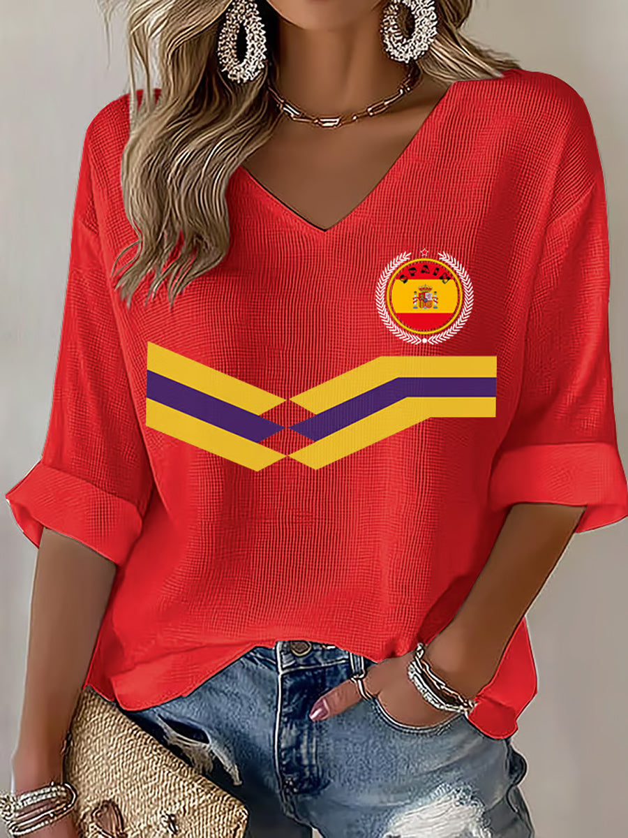 Camiseta de fútbol español para mujer