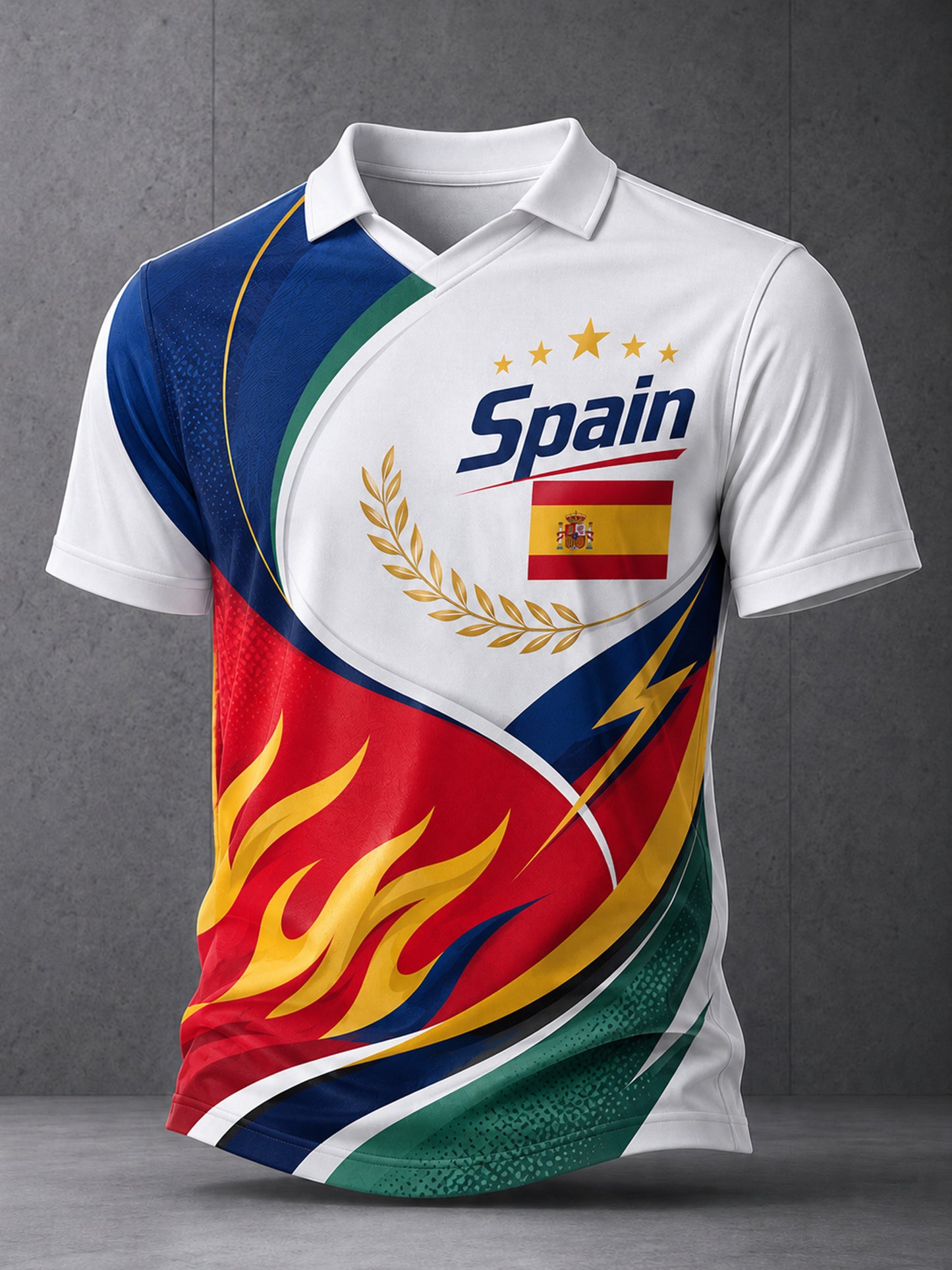 Camiseta de hombre básica, holgada, con cuello en V, estampada y de manga corta