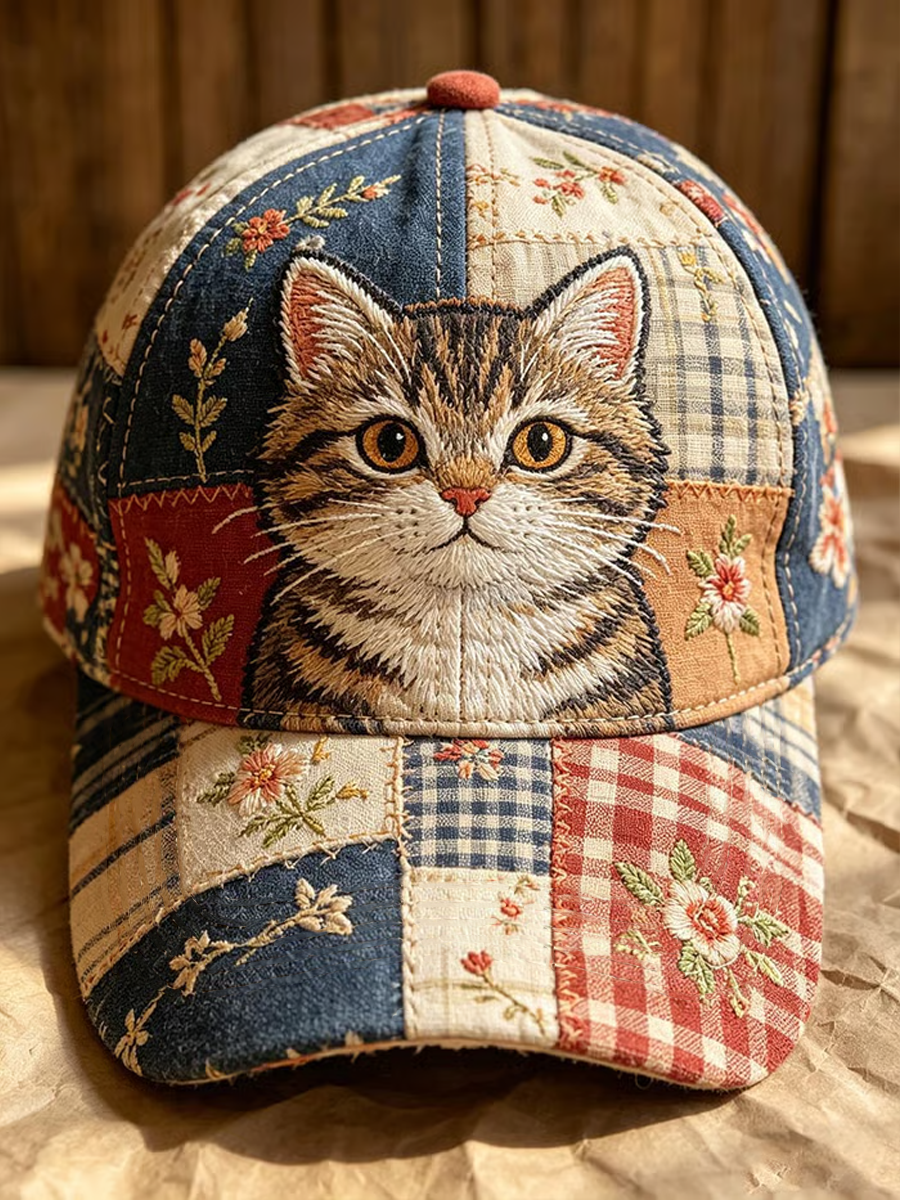 Gorro unisex con estampado de gato adorable
