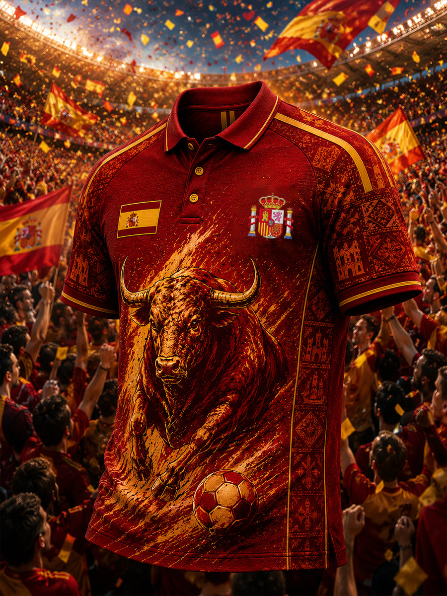 Top de manga corta para hombre España Football Lover