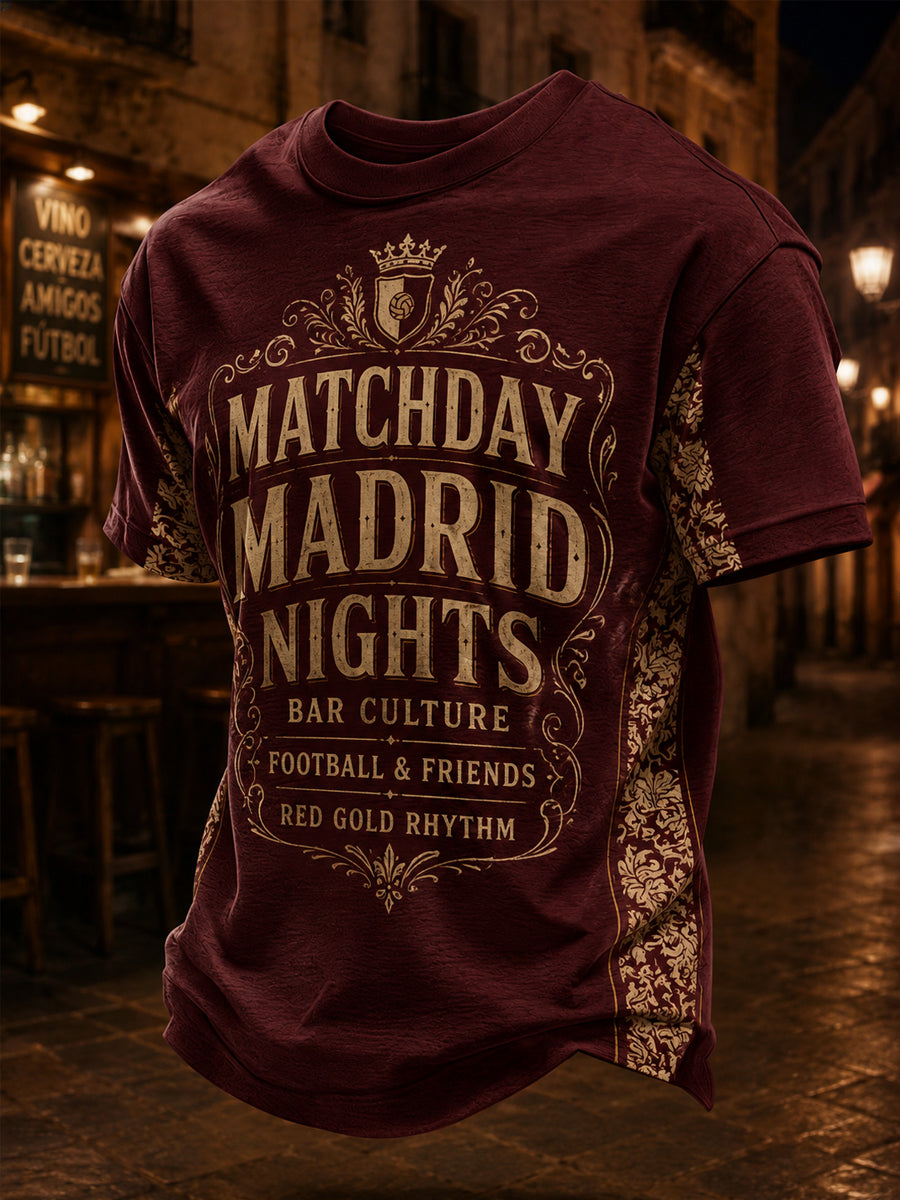 Camiseta casual estampada para hombres, regalo ideal para aficionados al fútbol