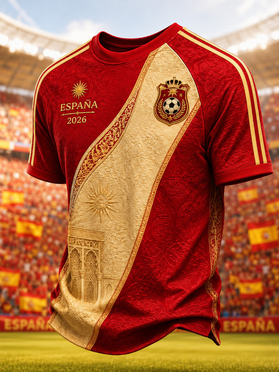 Camiseta casual estampada para hombres, regalo ideal para aficionados al fútbol
