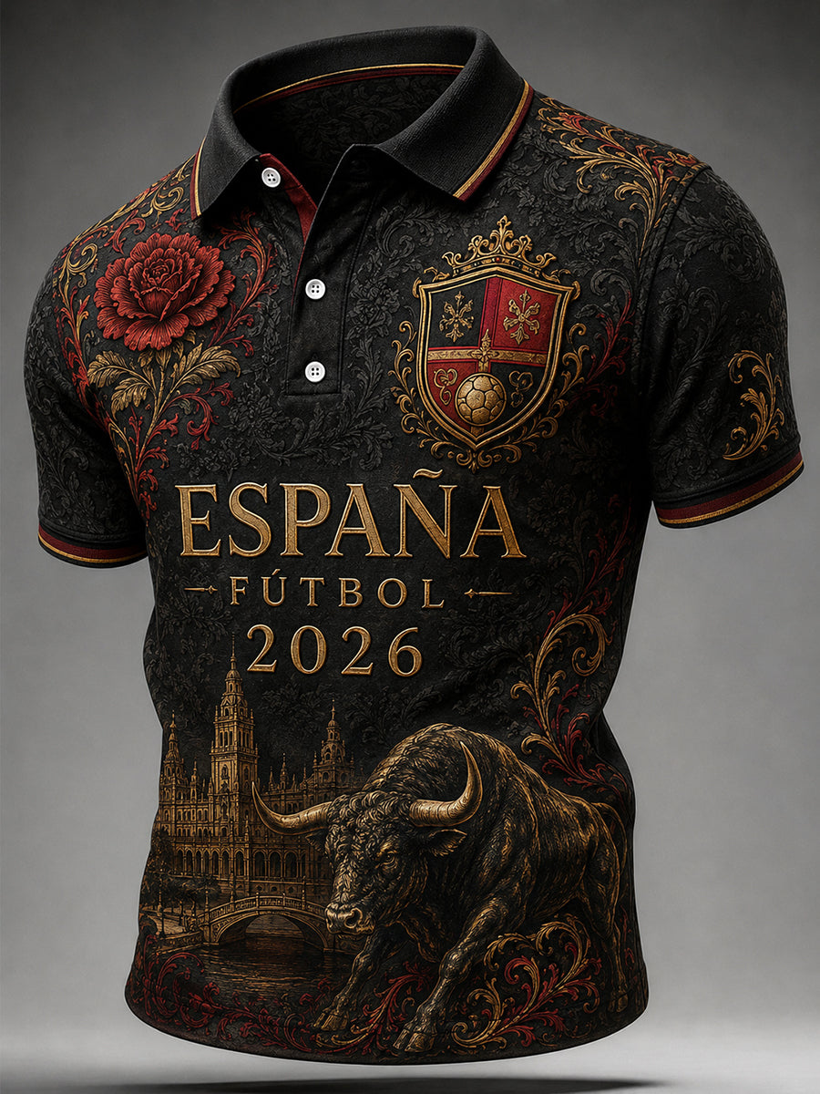 Camiseta de aficionado de fútbol de España 2026 para hombre
