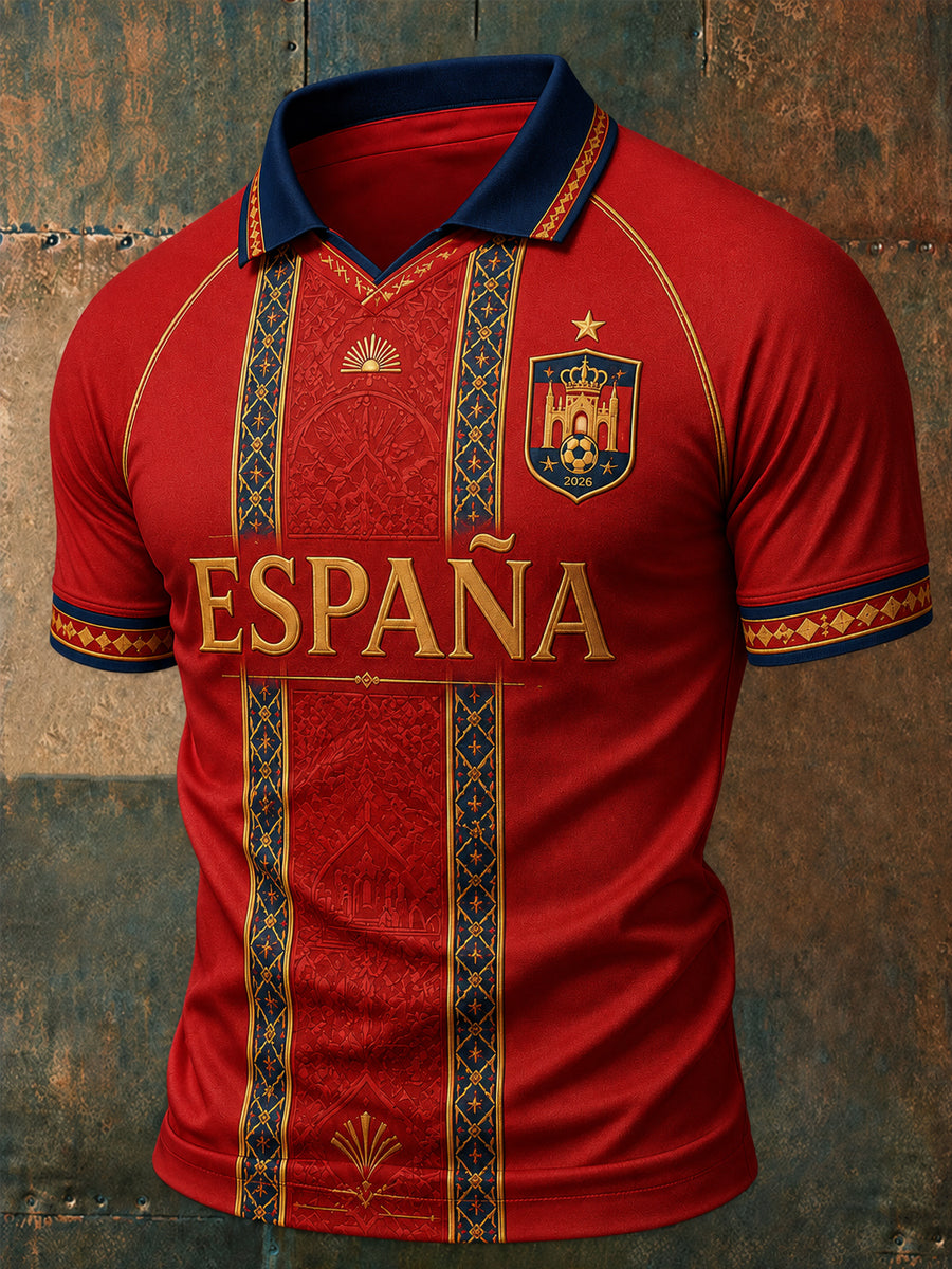 Hombre Regalo Para Los Aficionados Al Fútbol Imprimir Casual Polo