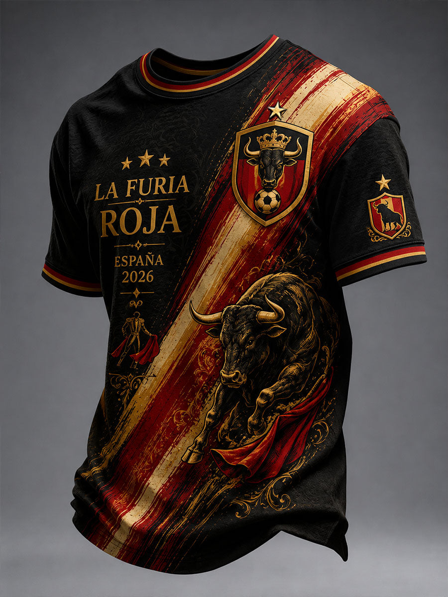 Camiseta de manga corta de fútbol de España para hombre