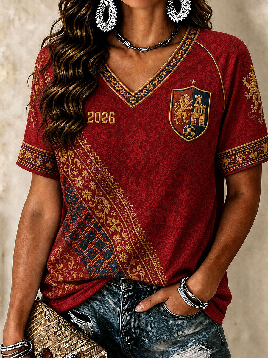 Camiseta Mujer España Fútbol
