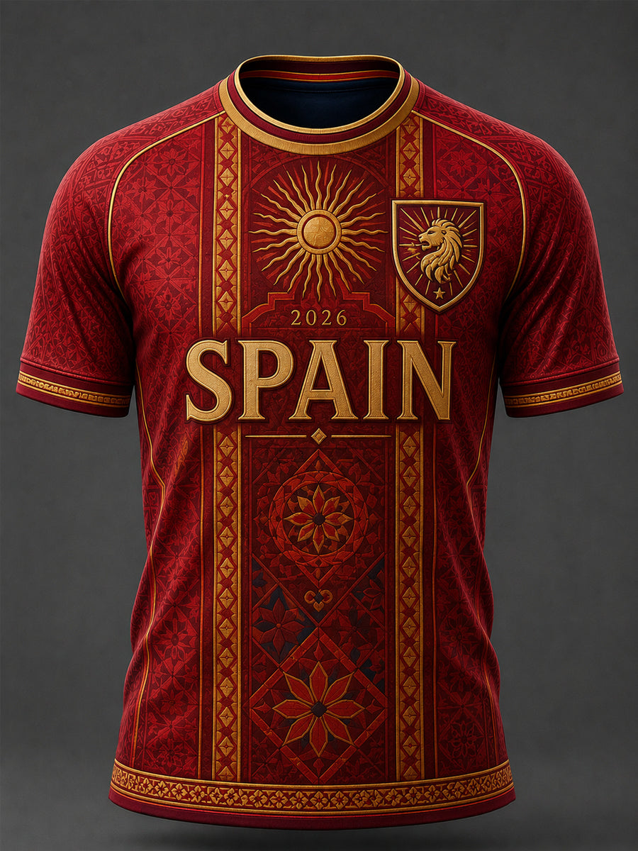 Camiseta casual estampada para hombres, regalo ideal para aficionados al fútbol