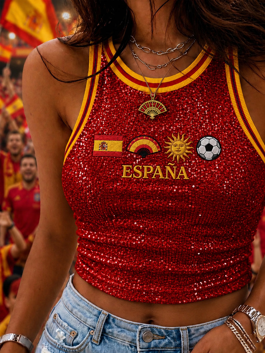 Chaleco informal estampado para mujeres, regalo ideal para aficionadas al fútbol