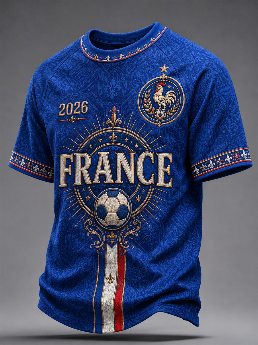 Regalo de los hombres para los aficionados al fútbol imprimir camiseta casual