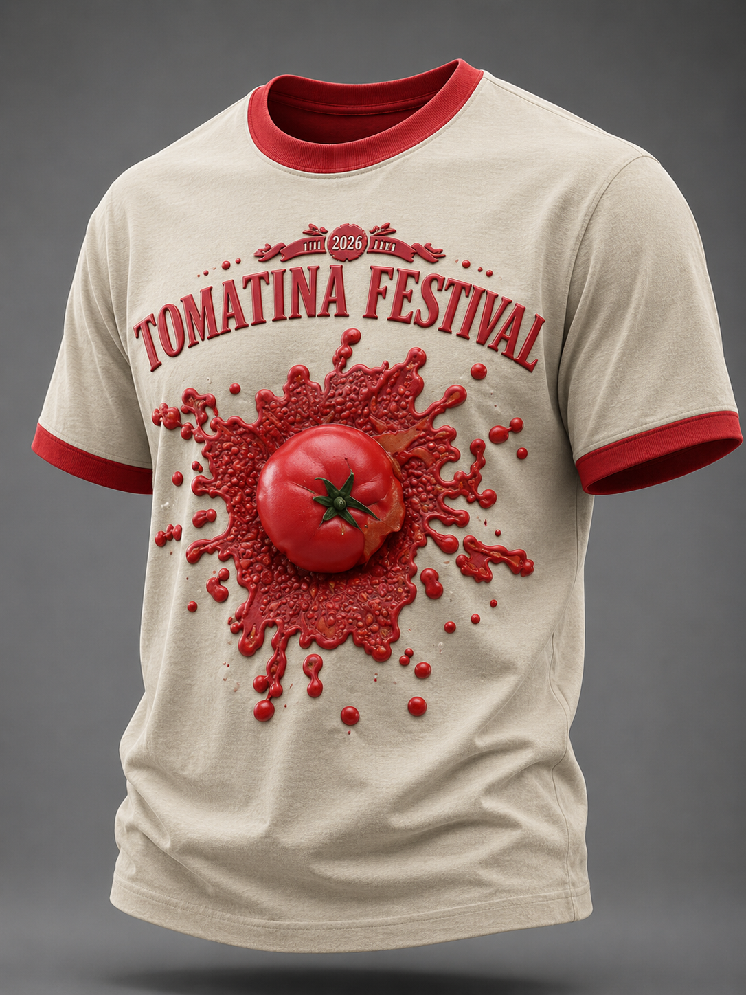 Camiseta de manga corta La Tomatina In Spain para hombre