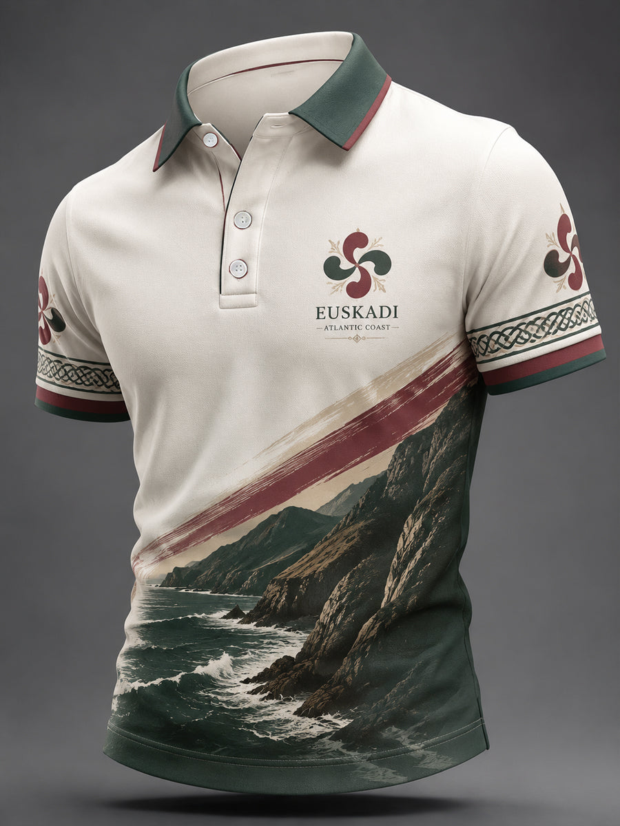 Top Casual Estampado España Euskadi para hombre