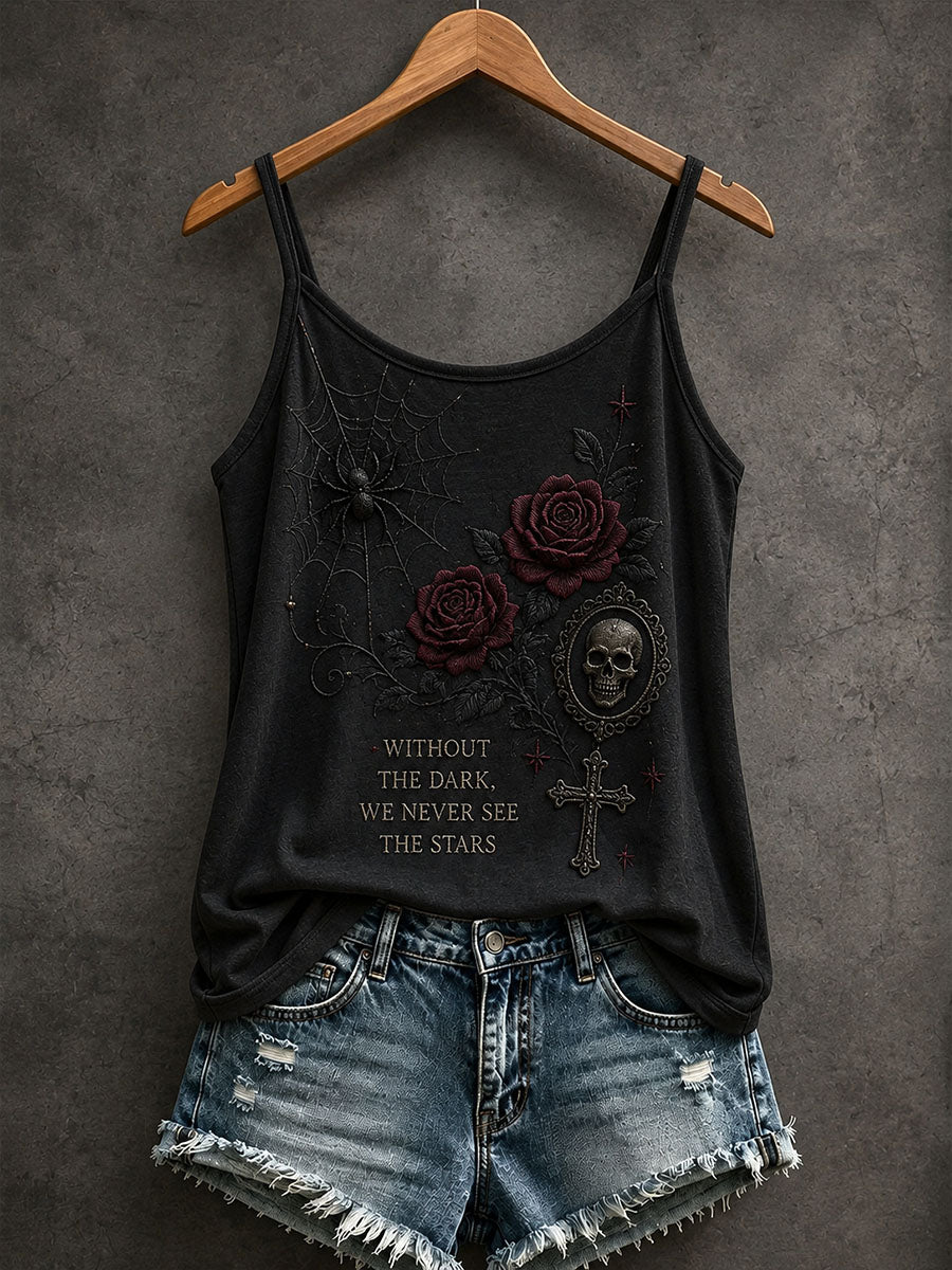 Camiseta sin mangas gótica para mujer