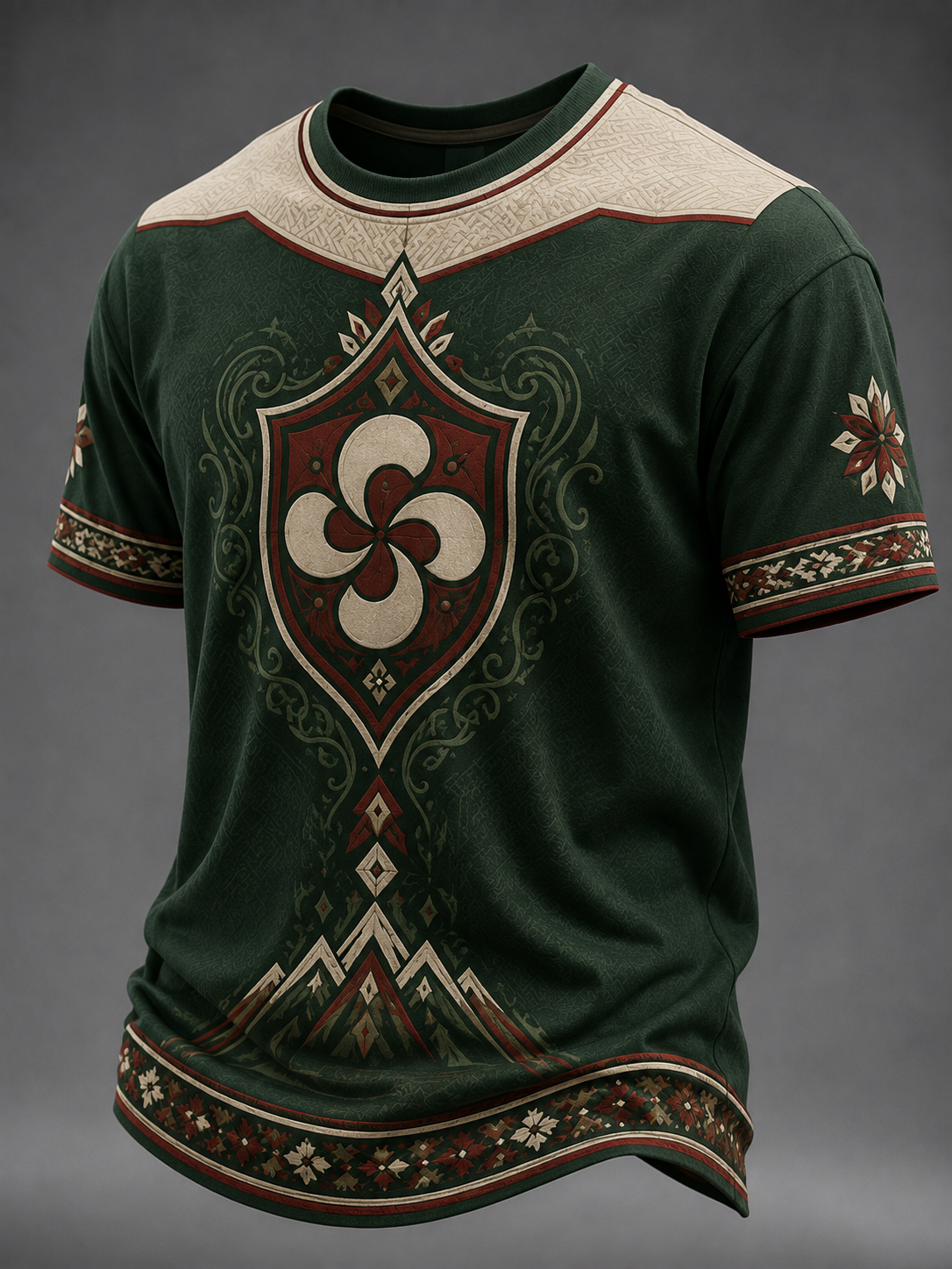 Camiseta vasca de manga corta para hombre