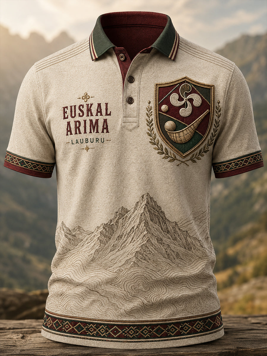 Camiseta de manga corta País Vasco Español para hombre