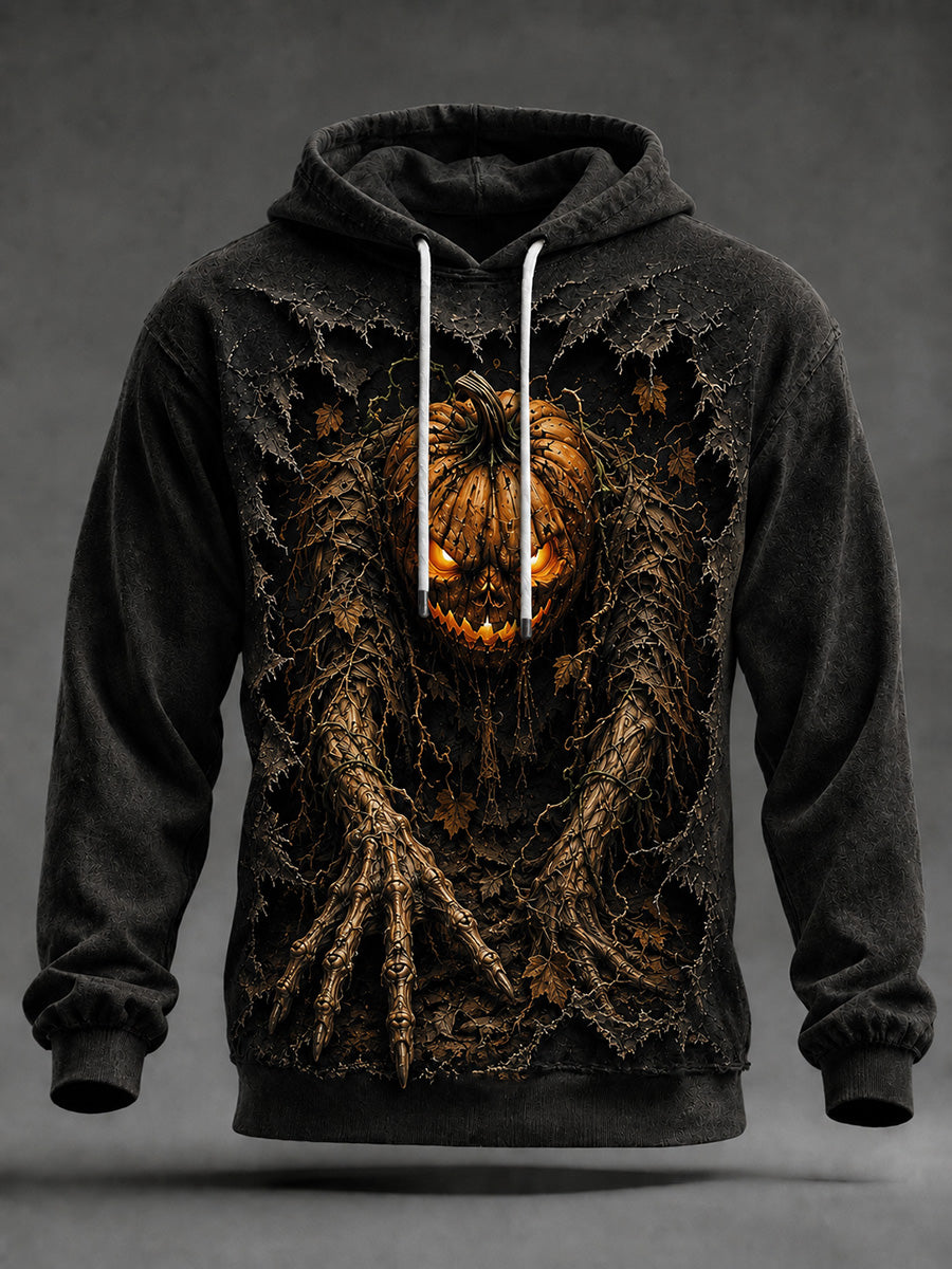 Hombres Halloween Art Print Casual Hoodie