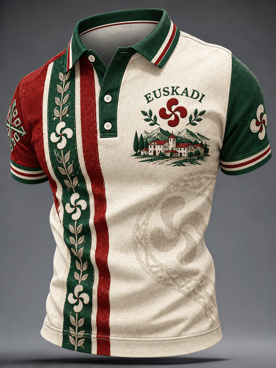 Top Casual de Hombre País Vasco Estampado