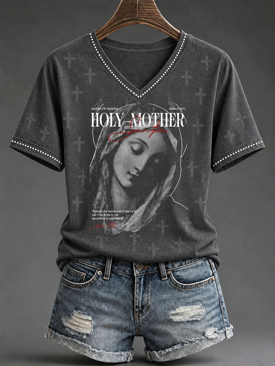Camiseta de mujer "Santa Madre"