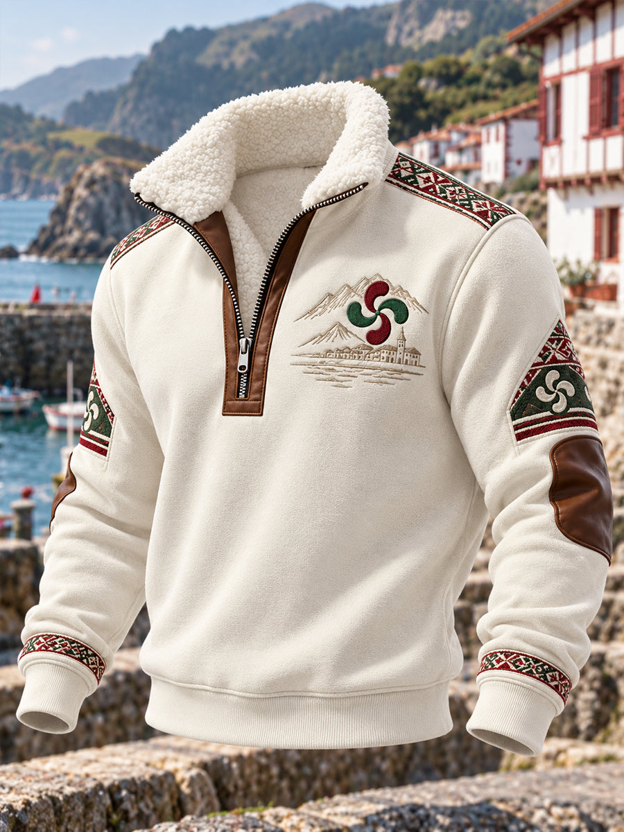 Sudadera con estampado del País Vasco para hombre