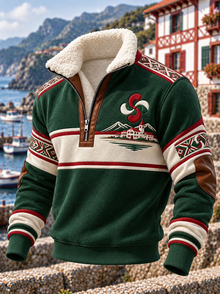 Sudadera con estampado del País Vasco para hombre