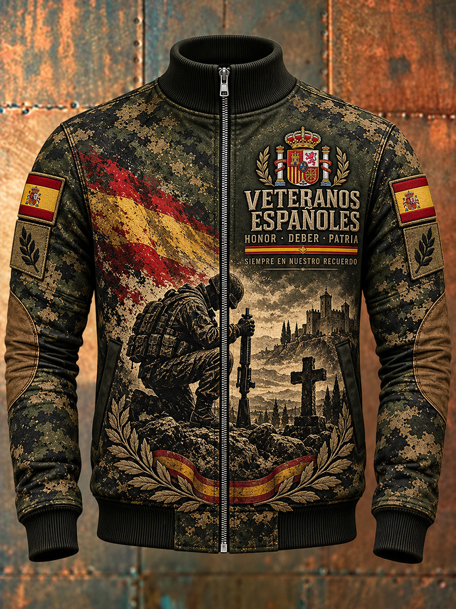 Chaqueta conmemorativa del Día de los Veteranos de la Guerra Civil Española para hombres