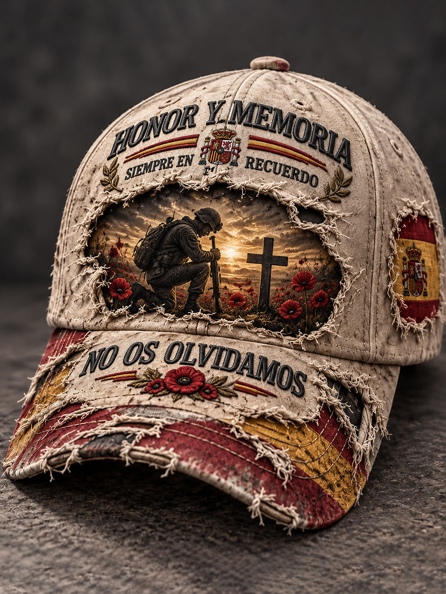Gorra unisex del Día de la Conmemoración de los Veteranos Españoles