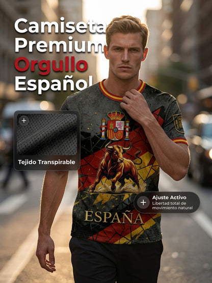 Camiseta española de la impresión de los hombres