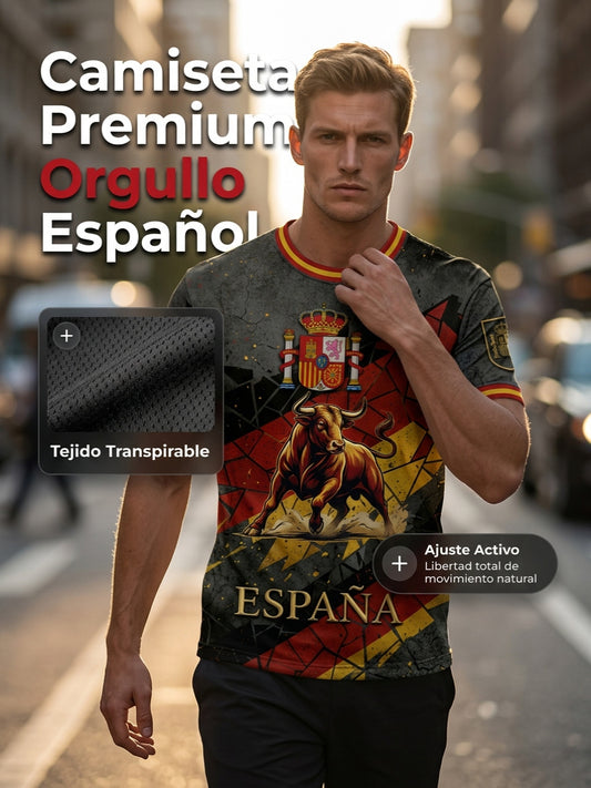 Camiseta española de la impresión de los hombres