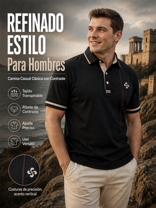 Top Casual de Hombre País Vasco Estampado