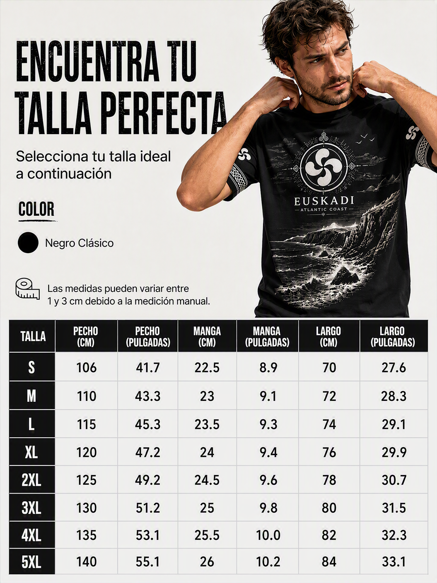 Camiseta con estampado España Euskadi para hombre